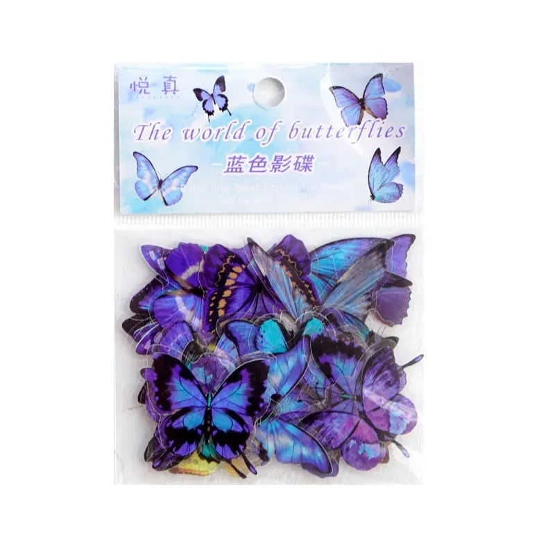 Blue Butterfly Stickers